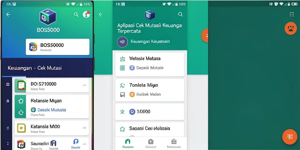 Tampilan antarmuka utama BOS5000 yang intuitif dan informatif.