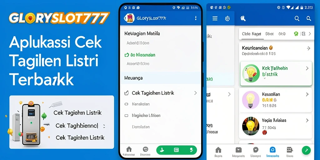 Antarmuka GLORYSLOT777 yang ramah pengguna untuk cek tagihan listrik.
