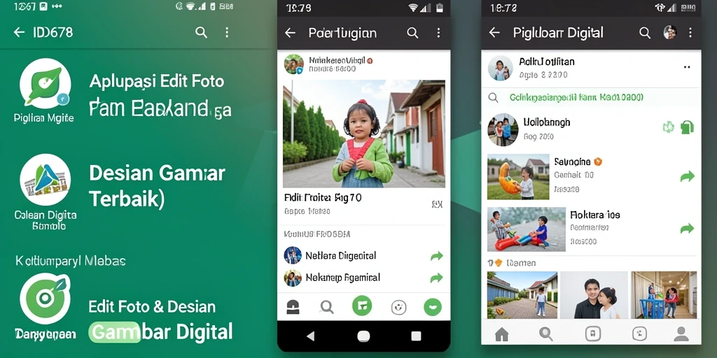 Tampilan antarmuka aplikasi ID678 dengan fitur pengeditan gambar digital.